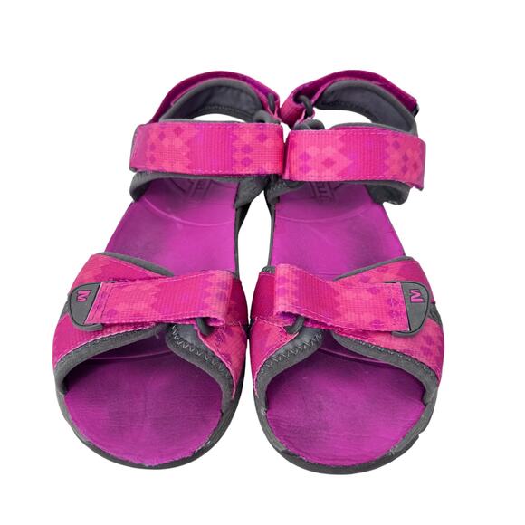 Merrell Surf Strap Sandal Girls 4M‎ Pink Textile Upper Hook & Loop Open Toe - Picture 5 of 8